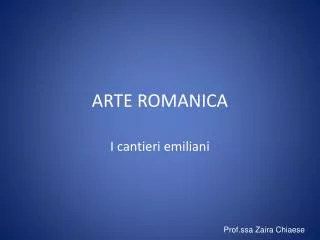 arte romanica