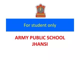 For student only