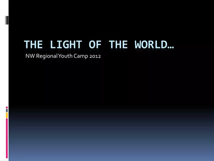 nw regional youth camp 2012