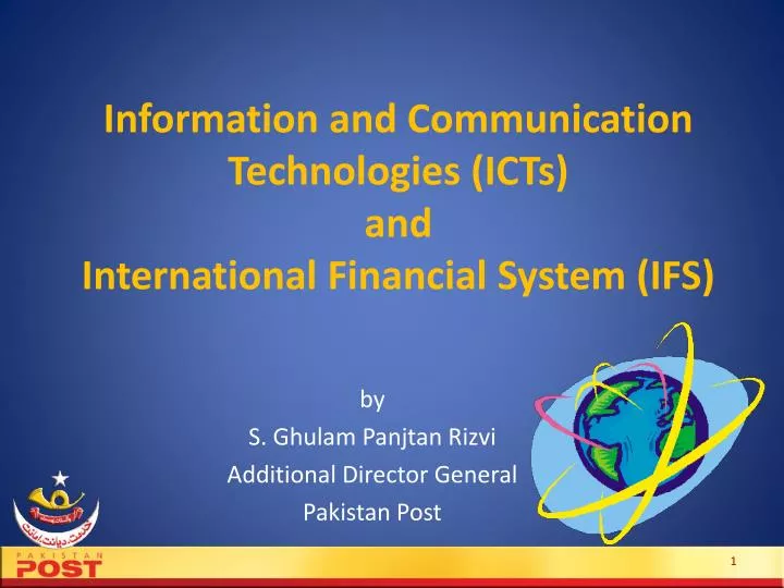 information and communication technologies icts and international financial system ifs