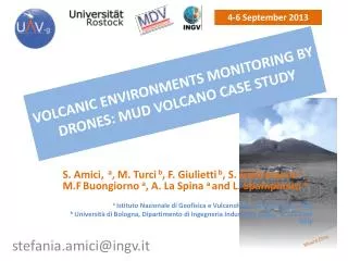 Volcanic environments monitoring by drones: mud volcano case study