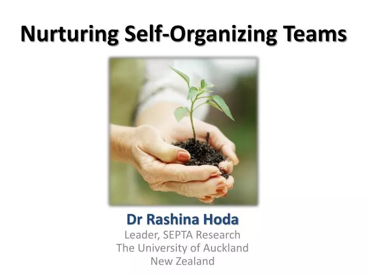 nurturing self organizing teams