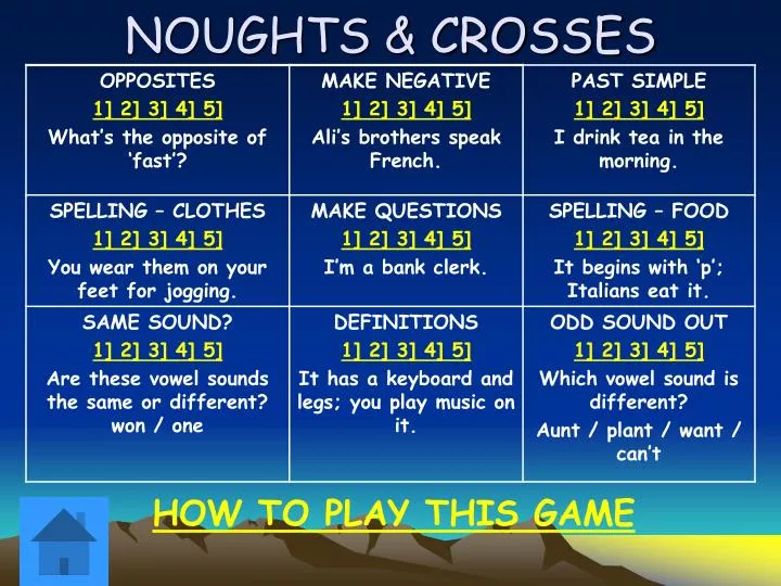 noughts crosses