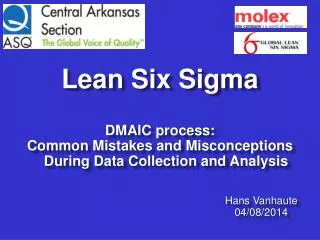Lean Six Sigma DMAIC process :