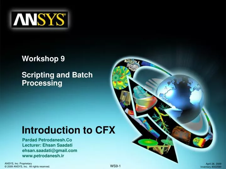 workshop 9 scripting and batch processing