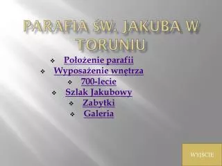 parafia w jakuba w toruniu