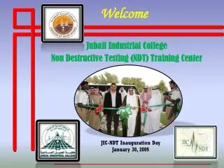 Jubail Industrial College Non Destructive Testing (NDT) Training Center