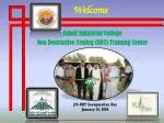 Jubail Industrial College Non Destructive Testing (NDT) Training Center - slide 1