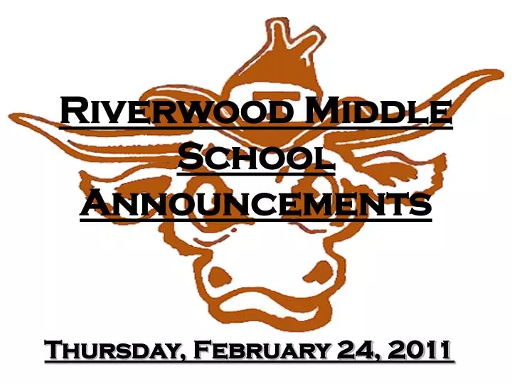 riverwood middle school announcements