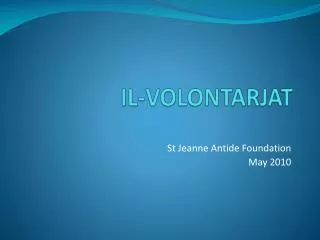 il volontarjat