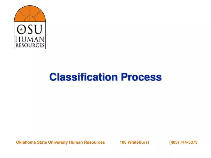classification process