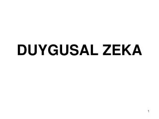 duygusal zeka