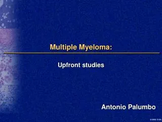 Multiple Myeloma: