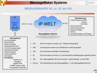 messagemaker xs zu xl bis xxl