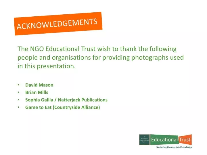 acknowledgements