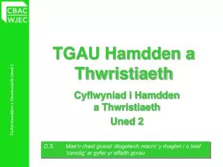 tgau hamdden a thwristiaeth