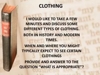 CLOTHING