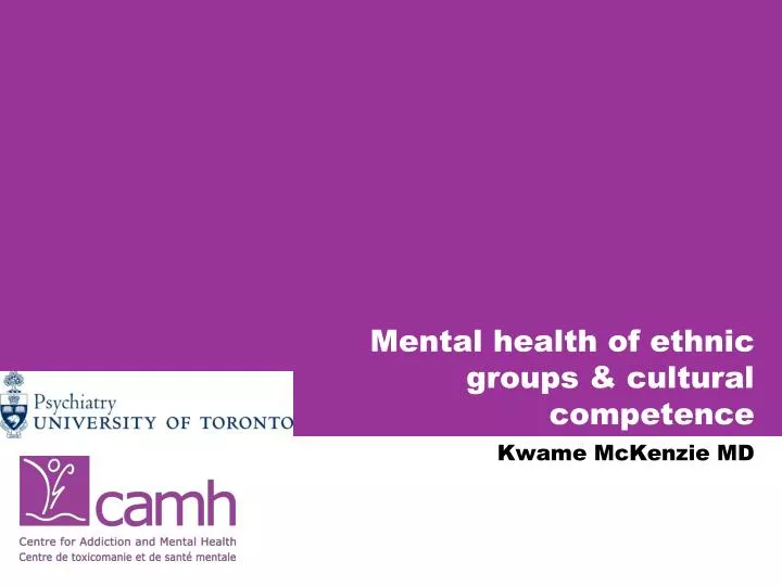 mental health of ethnic groups cultural competence
