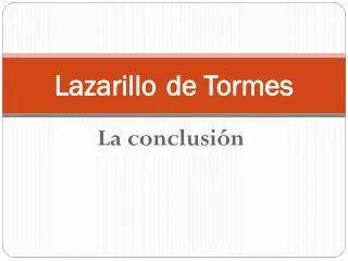 lazarillo de tormes