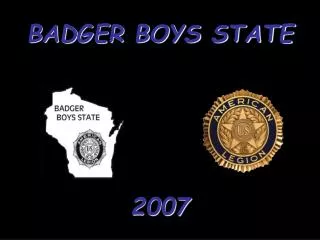 BADGER BOYS STATE 2007
