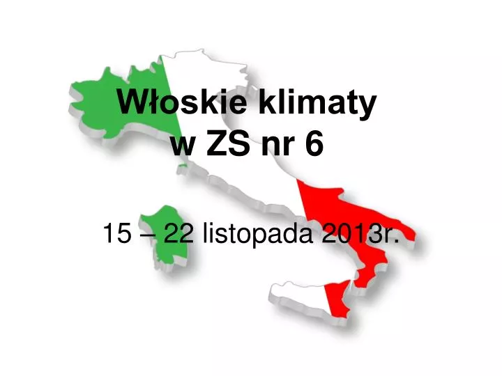 w oskie klimaty w zs nr 6