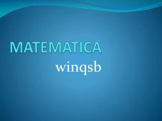 matematica