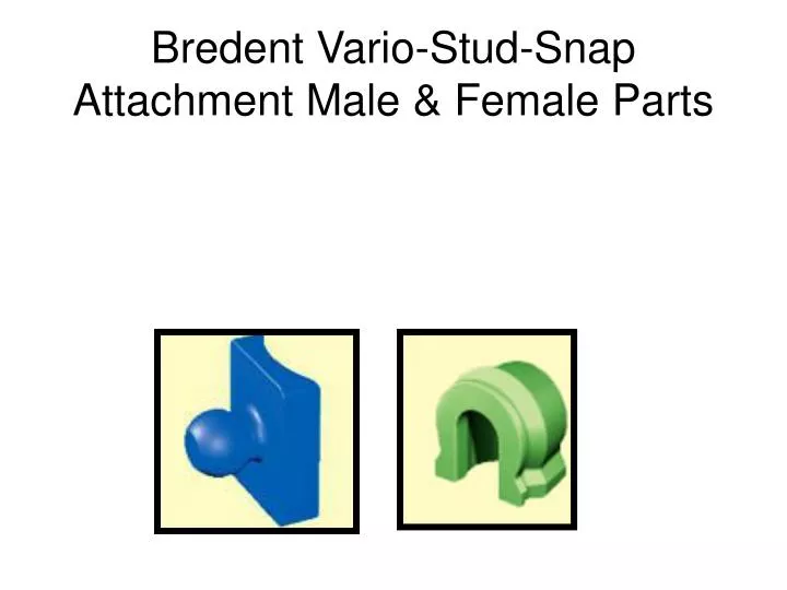 bredent vario stud snap attachment male female parts