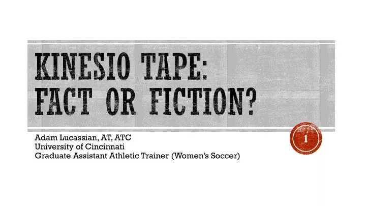 kinesio tape fact or fiction