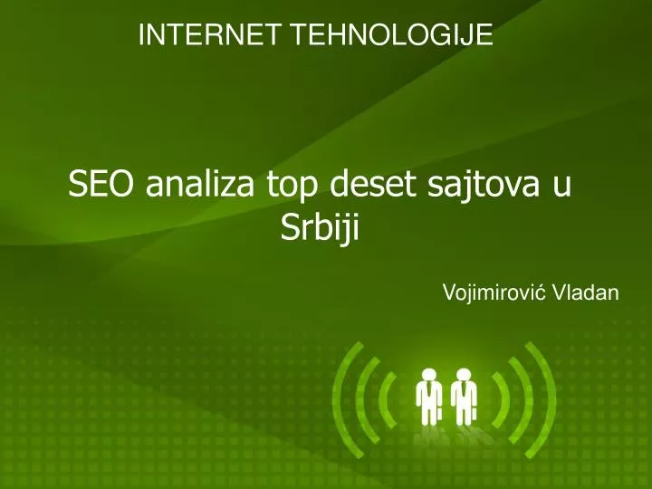 seo analiza top deset sajtova u srbiji
