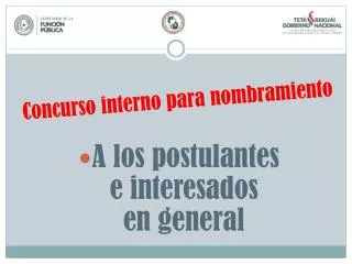 concurso interno para nombramiento