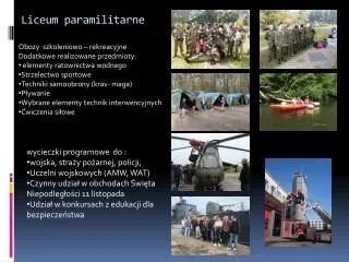 liceum paramilitarne