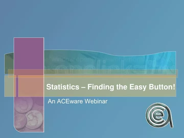 statistics finding the easy button