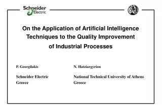 On the Application of Artificial Intelligence Techniques to the Quality Improvement