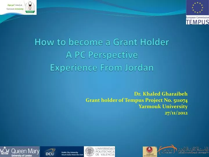 how to become a grant holder a pc perspective experience from jordan