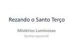 Rezando o Santo Terço - slide 1