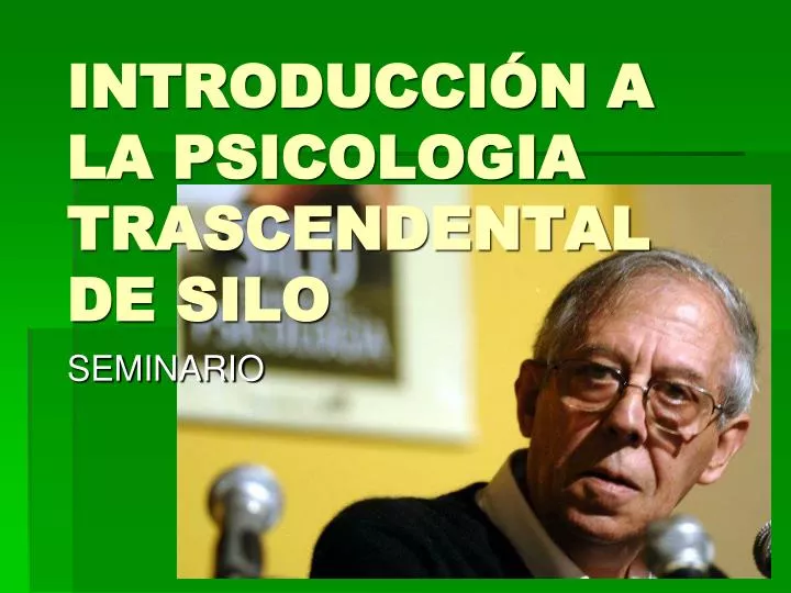 introducci n a la psicologia trascendental de silo