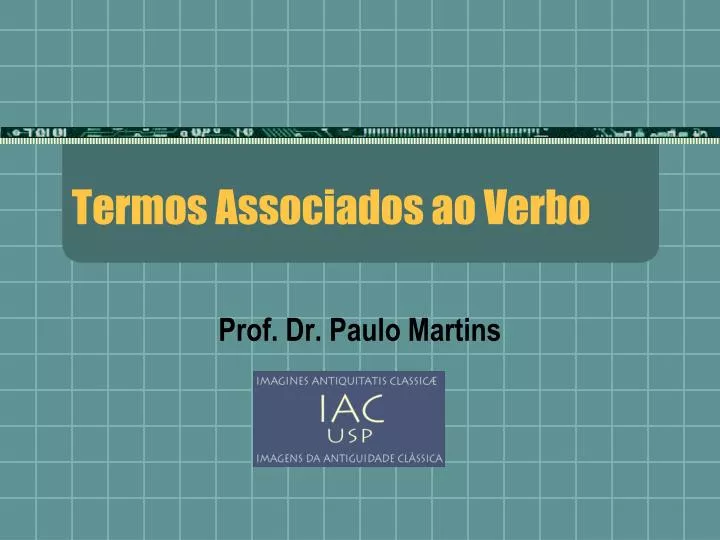 termos associados ao verbo