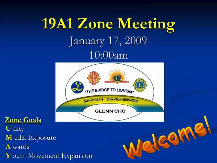 19a1 zone meeting january 17 2009 10 00am