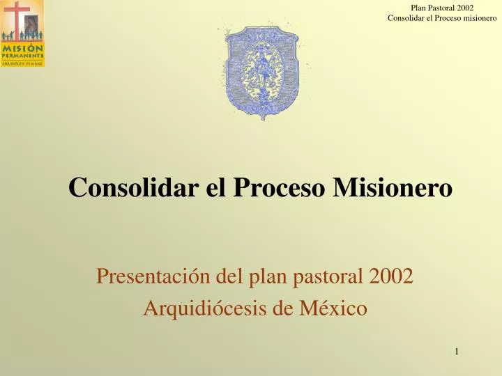 presentaci n del plan pastoral 2002 arquidi cesis de m xico