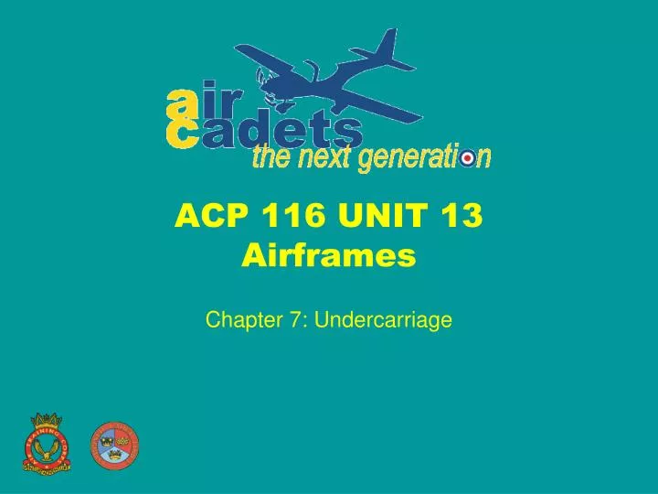 acp 116 unit 13 airframes
