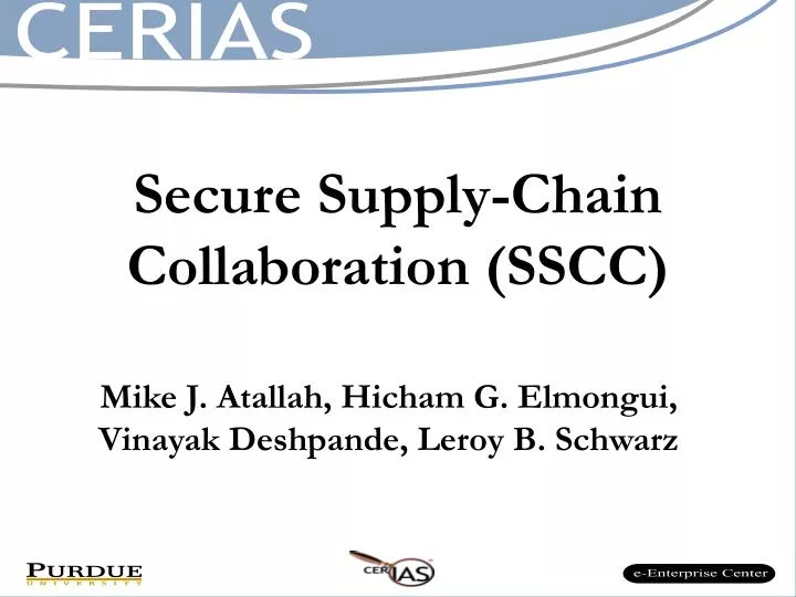 secure supply chain collaboration sscc
