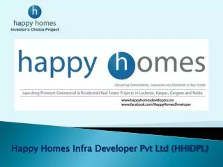 Happy Homes Infra Developer Pvt Ltd (HHIDPL)