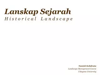 lanskap sejarah