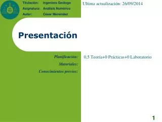presentaci n