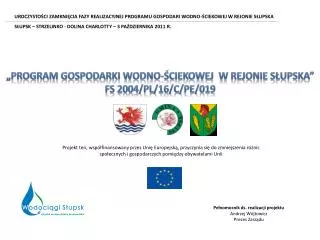 program gospodarki wodno ciekowej w rejonie s upska fs 2004 pl 16 c pe 019