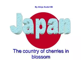 The country of cherries in blossom