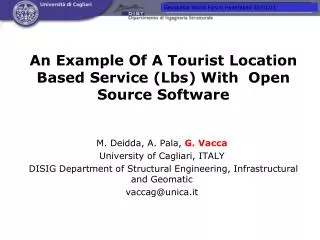 An Example Of A Tourist Location Based Service (Lbs) With Open Source Software