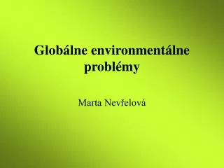 glob lne environment lne probl my