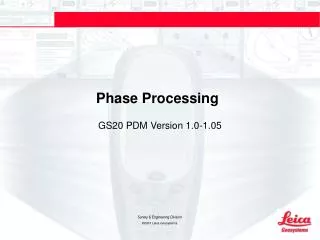 Phase Processing