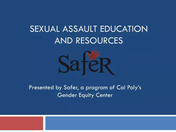 sexual assault education and resources